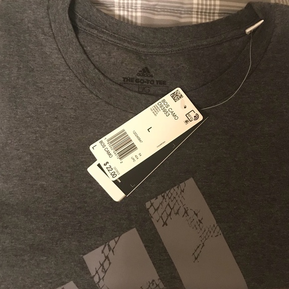 Adidas THE GO-TO TEE (gray) (Large) - Picture 5 of 5